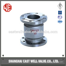 Vertical check valve pvc with alloy steel sealing material